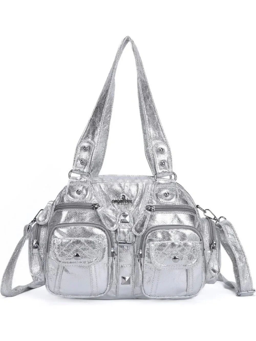 Stylish Soft Hobo Crossbody Bag for Women | Multipocket Leather Handbag with